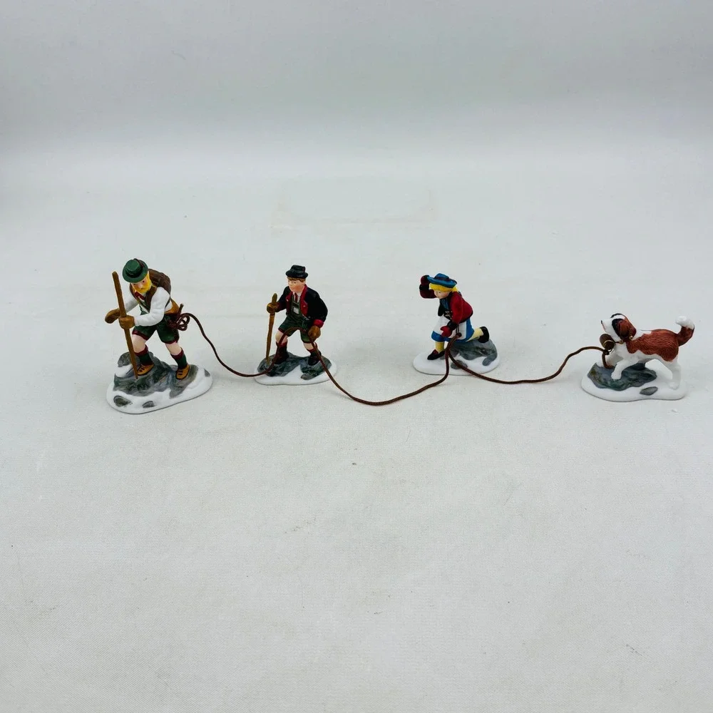 Department 56 Climb Every Mountain Set‎ of 4 Figurines Alpine Village 5613-8